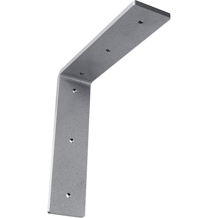 Ekena Millwork Hamilton Steel Bracket, Hammered Light Blue 2"W x 8"D x 8"H BKTM02X08X08HAHLB